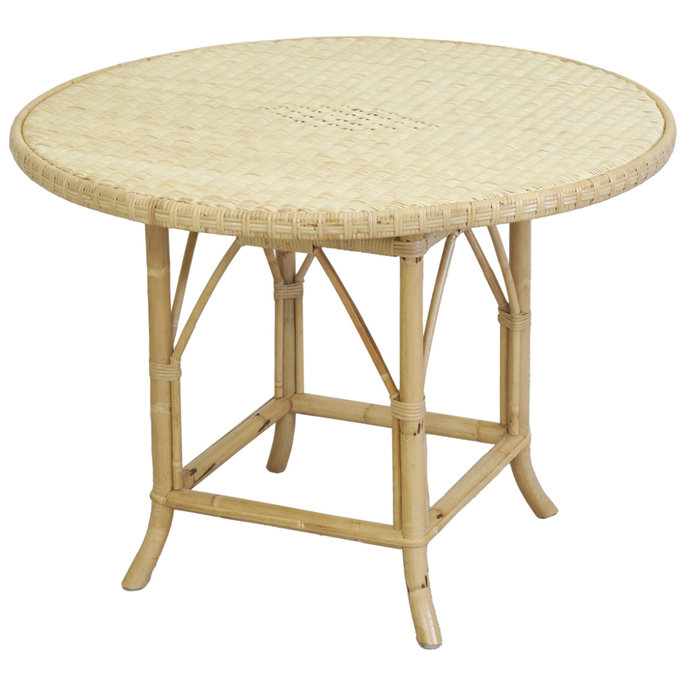 Table ronde en rotin naturel ø 120