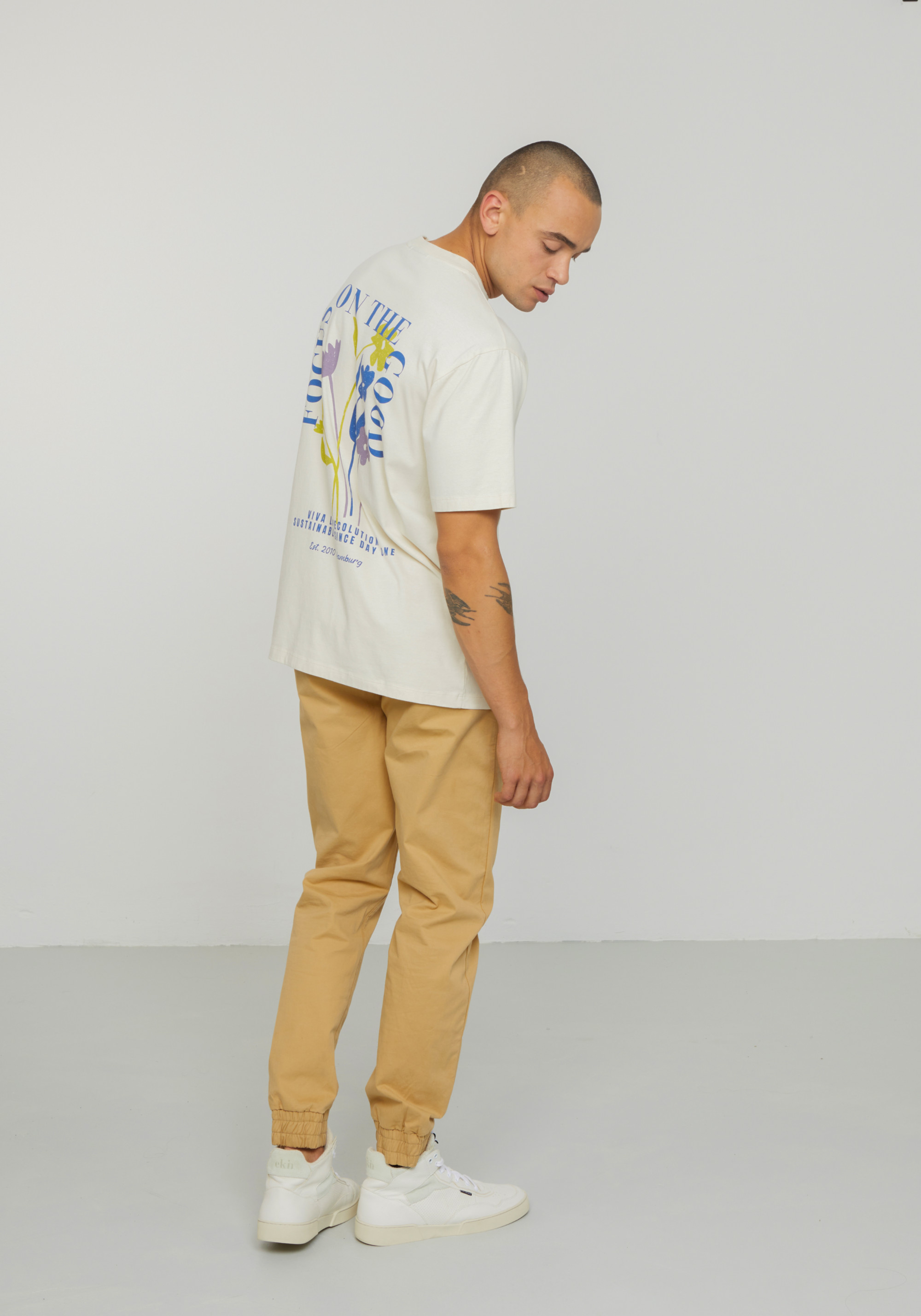 Recolution T-Shirt Aposeris Focus Arctic White