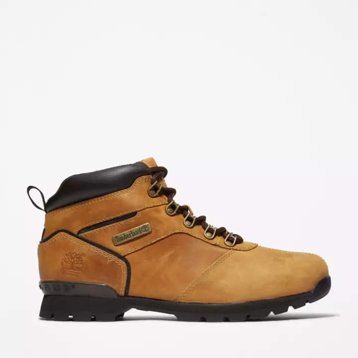 Bota Splitrock Nubuck Mid Hiker Masculina na cor Amarela