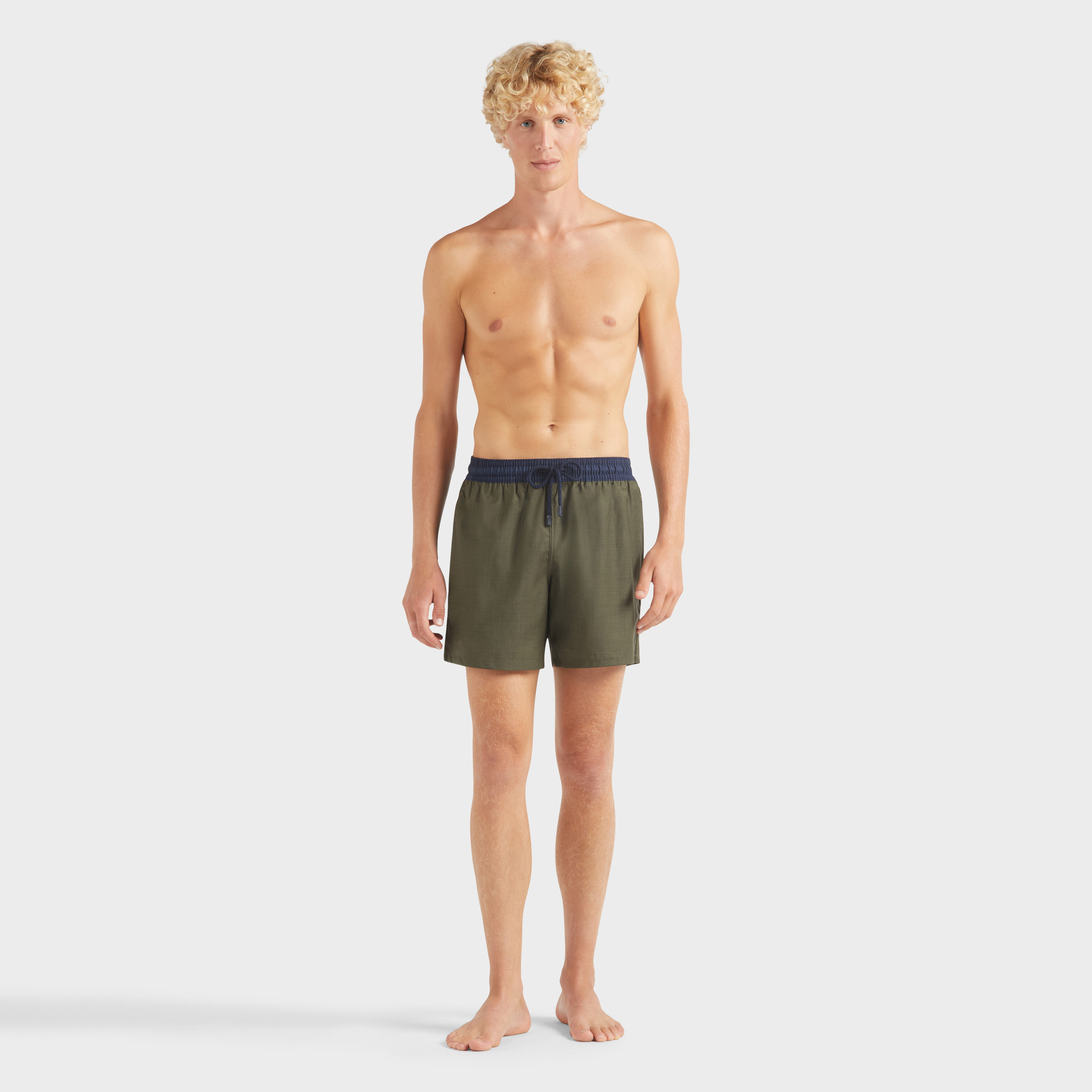 Look Woolmark Kaki | Maillot de Bain Homme Vilebrequin