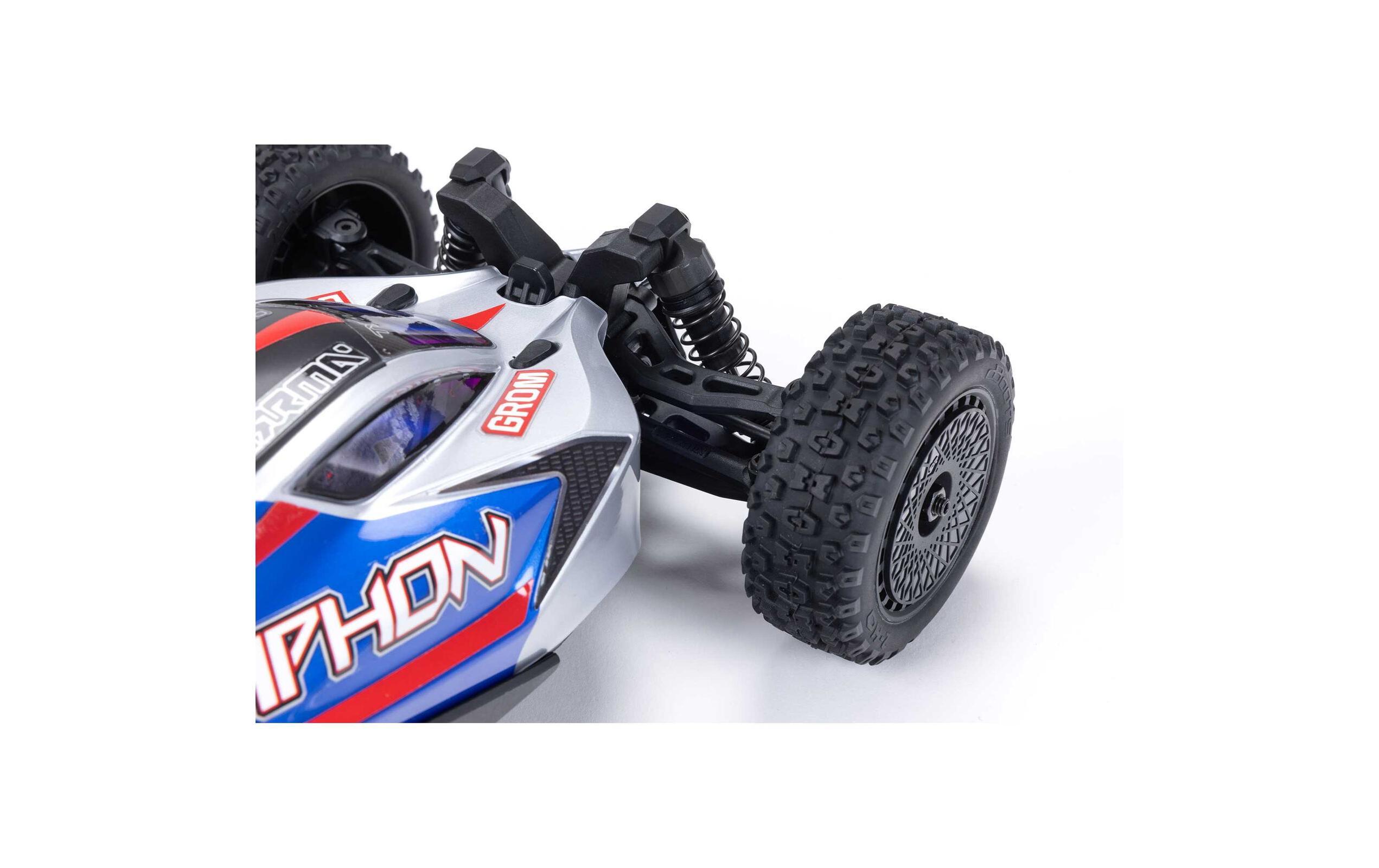Buggy Typhon Grom Mega 380 Blau, RTR, 1:18<br>Robuster 4wd mini RC Buggy mit Spektrum Technik