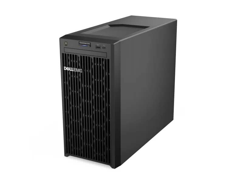 Dell PowerEdge T150 - Server - MT envejs - 1 x Xeon E-2314 / op til 4.5 GHz - RAM 16 GB - HDD 2 TB - Matrox G200 - Gigabit Ethernet - intet OS - skærm: ingen - sort - BTP - med 3 års Basic Onsite