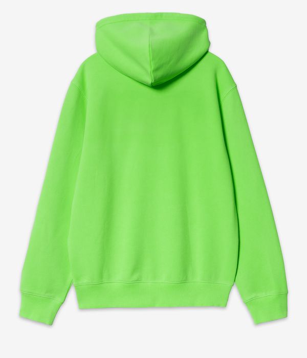 Carhartt WIP Industry Hoodie (lumo green black garment dyed)