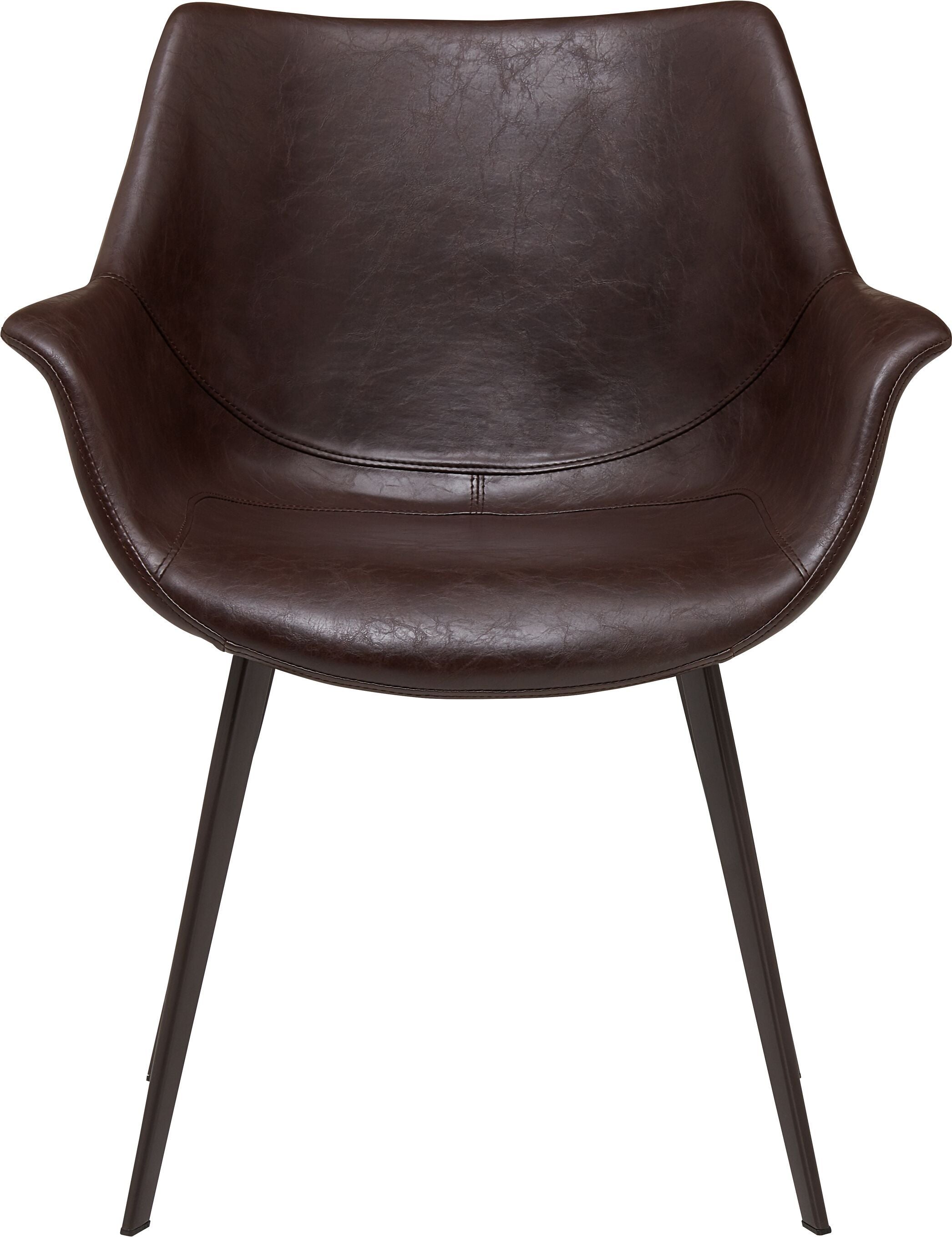 MELVIN Stuhl - Braun / B: 62.0 cm x T: 68.0 cm x H: 82.0 cm