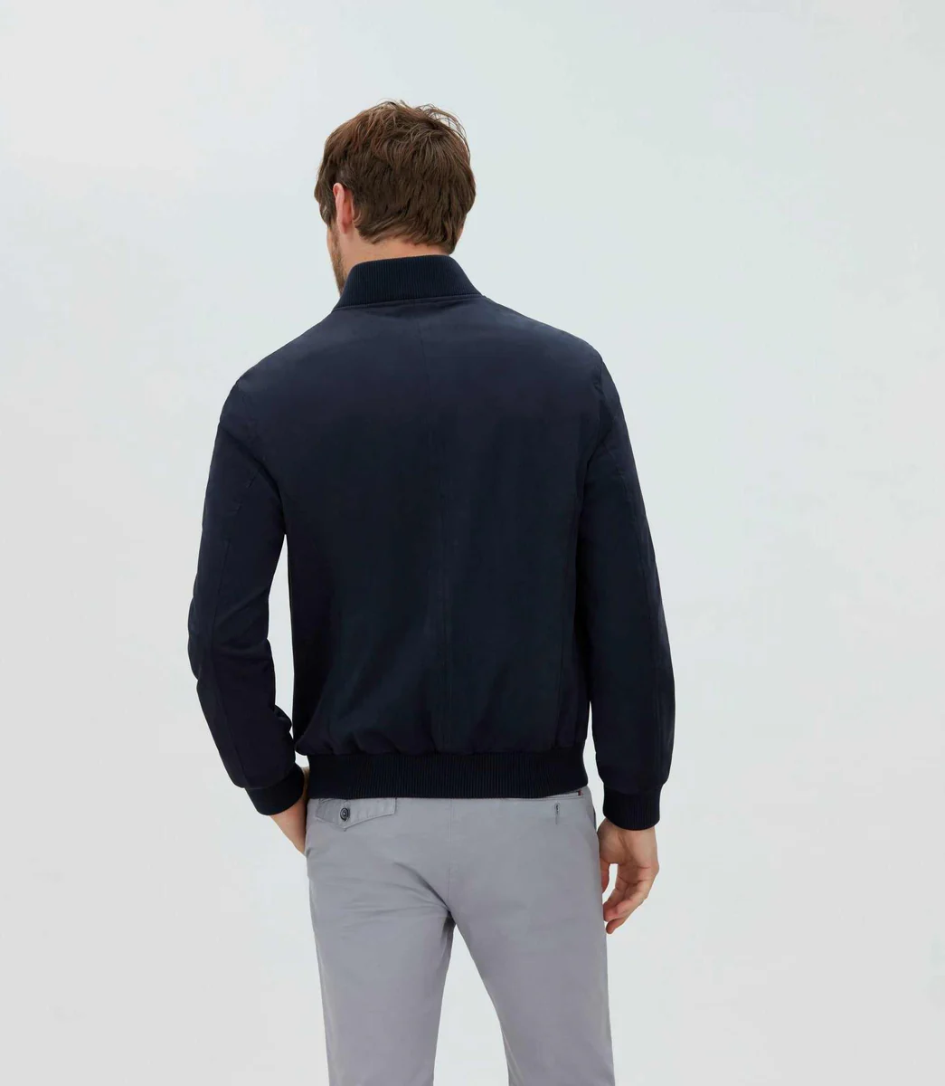 Blouson teddy léger marine 