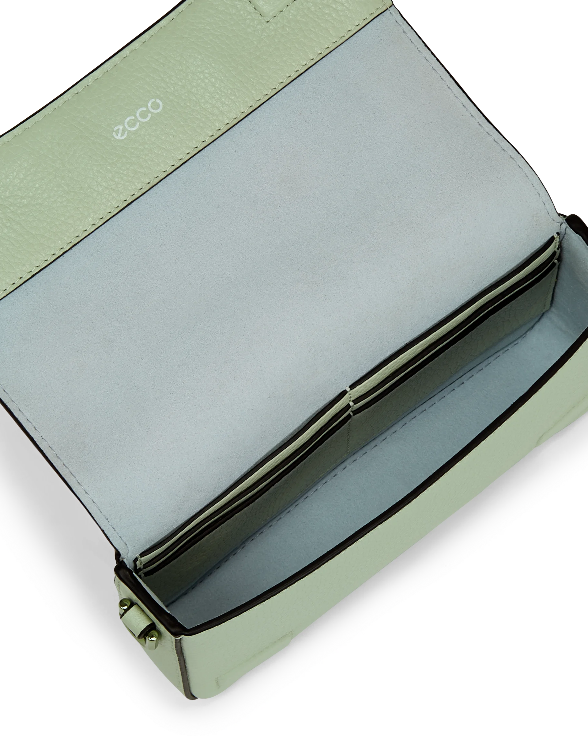 ECCO Pinch Bag Umhängetasche aus Leder Grün 11,5X20X5 cm