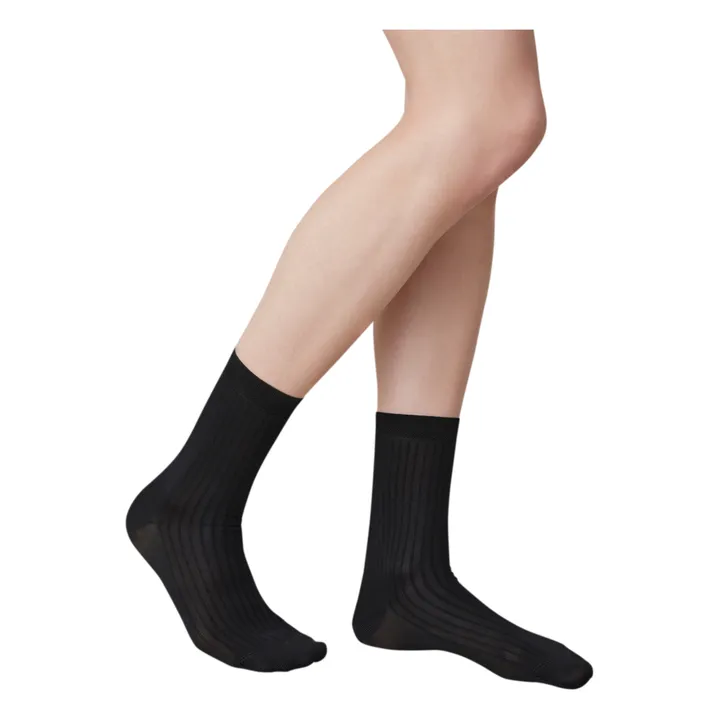 Swedish Stockings Chaussettes Alexa | Noir