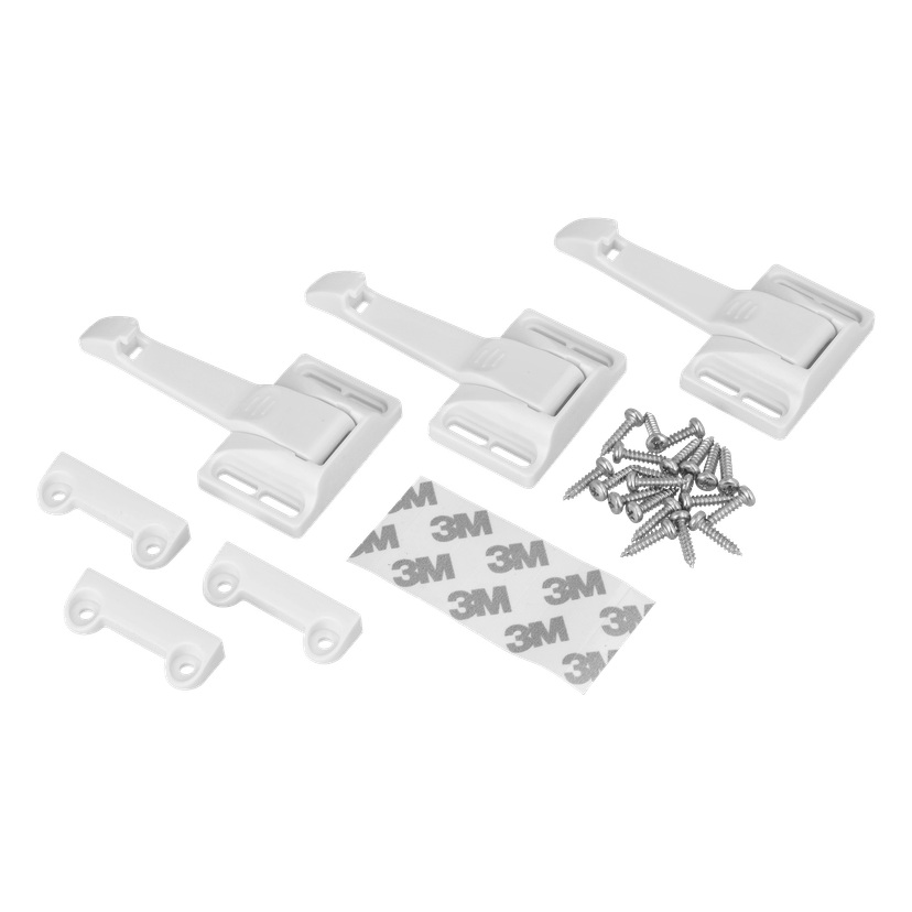 Skuff- og skapsperre 3-pk