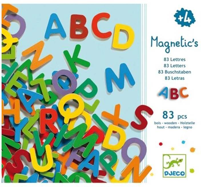 Magnetspiel 83 SMALL LETTERS in bunt