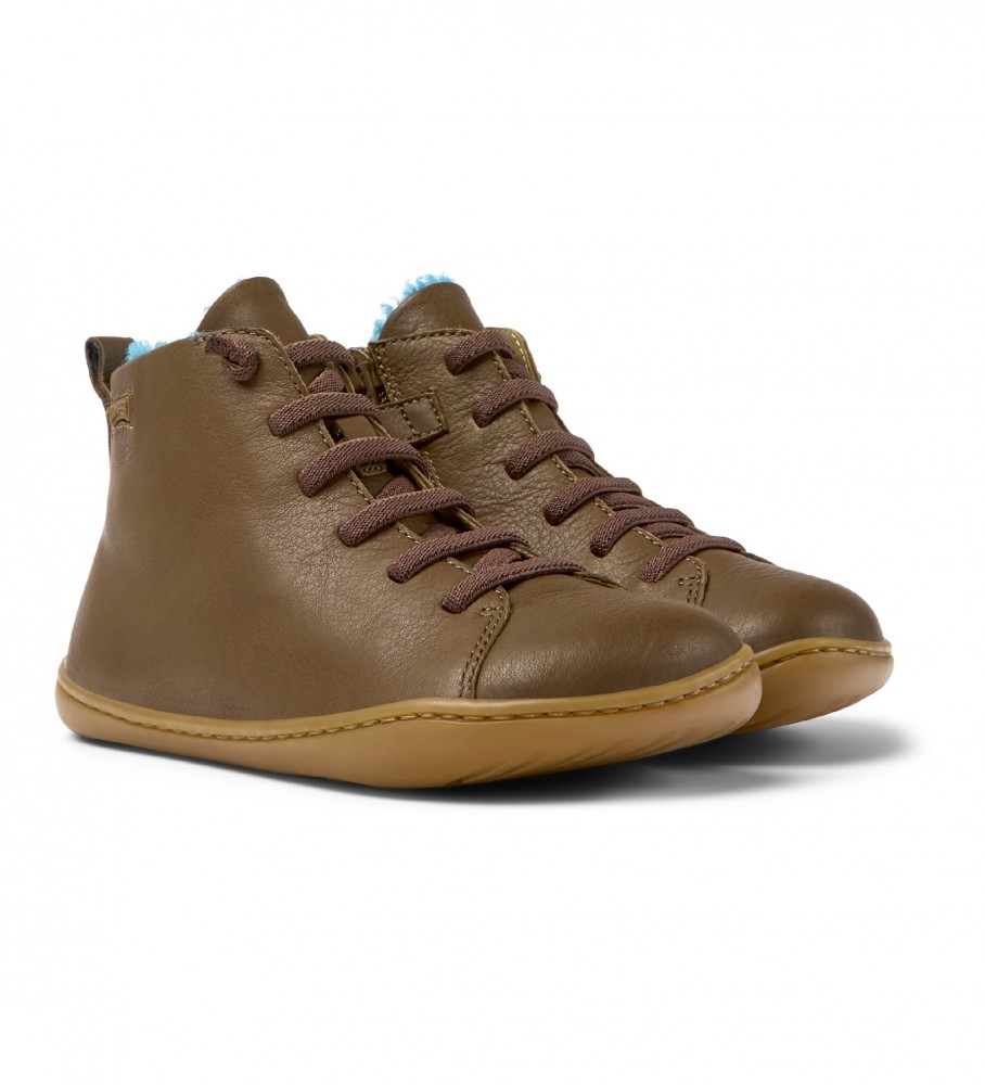 Botas de couro Camper Peu Cami marrom