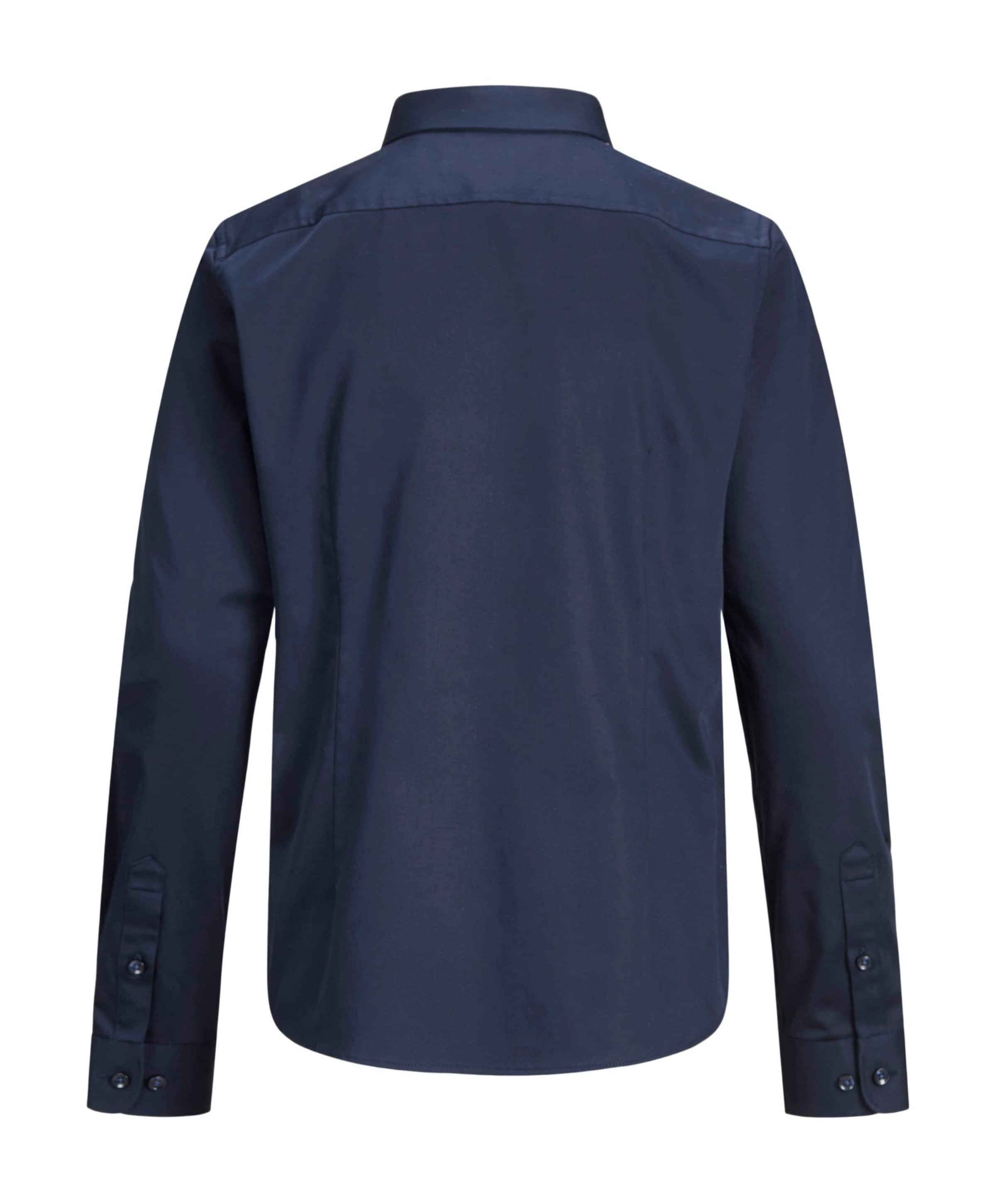 Jack & Jones Jongens overhemd lange mouw blauw