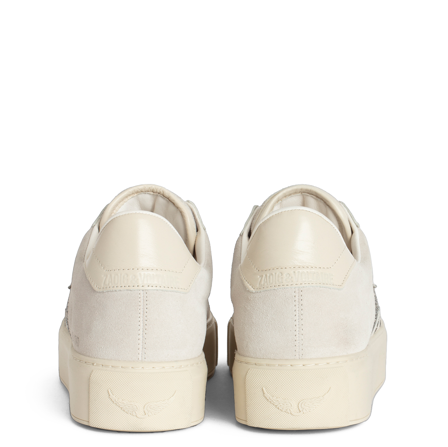 LA FLASH - Baskets basses à plateformes en cuir | Blanc