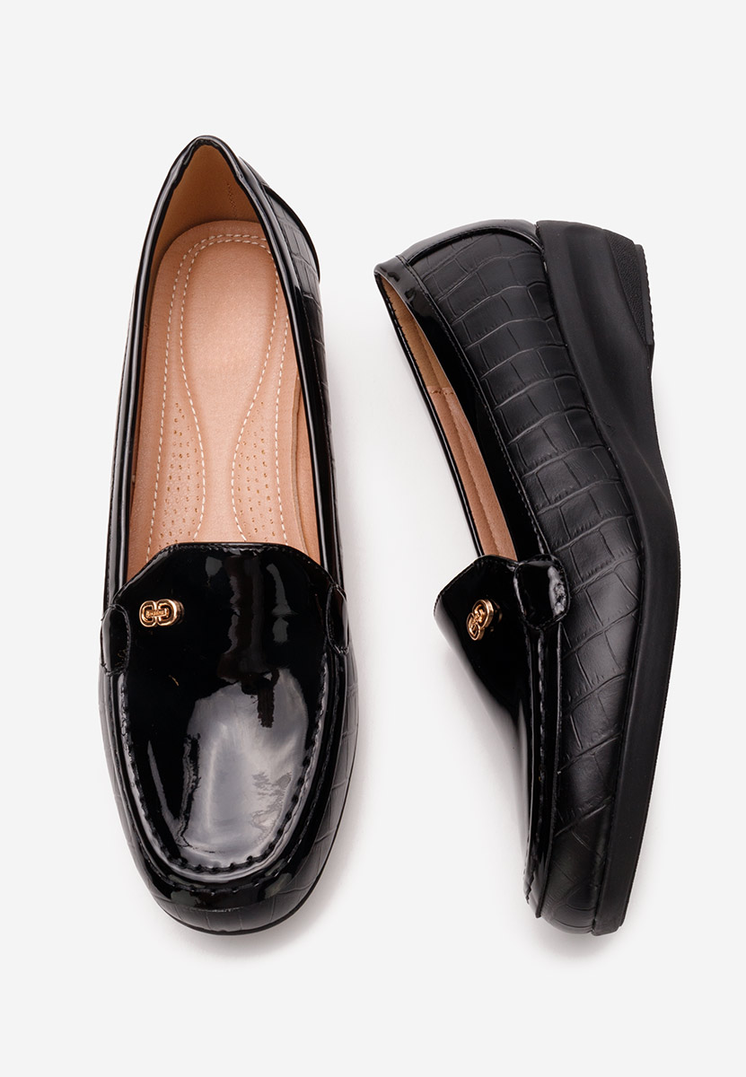 Mocassins femme noirs Nimisha