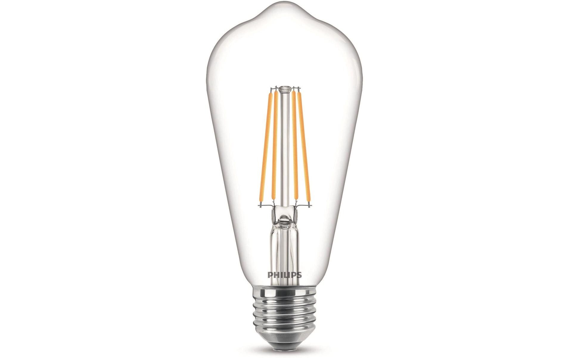 Lampe LEDcla 60W E27 ST64 WW CL ND WarmweissLeuchtmittel ST64 mit klarem Glas