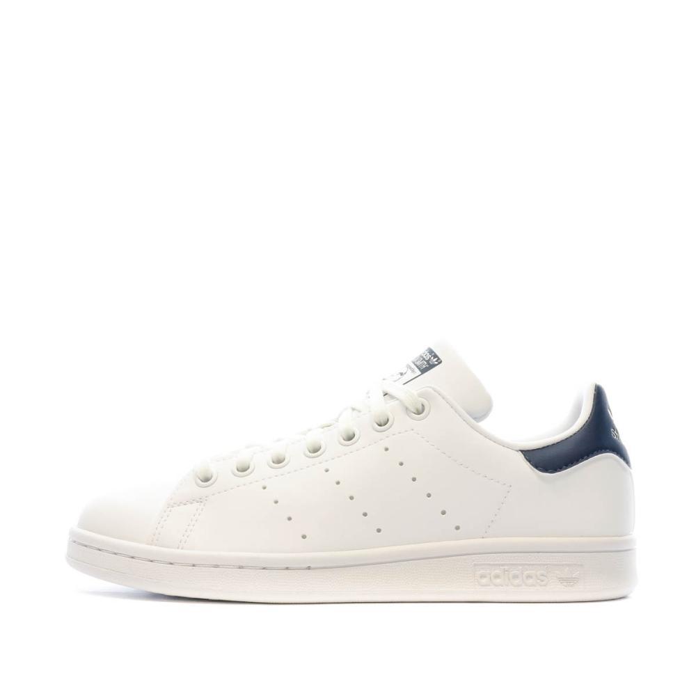 Adidas Baskets Blanches/Marine Femme Adidas Stan Smith