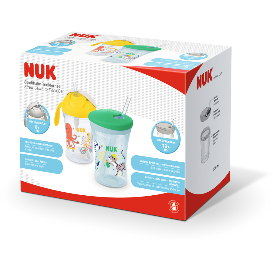 NUK Becherset Motion + Action Cup Set