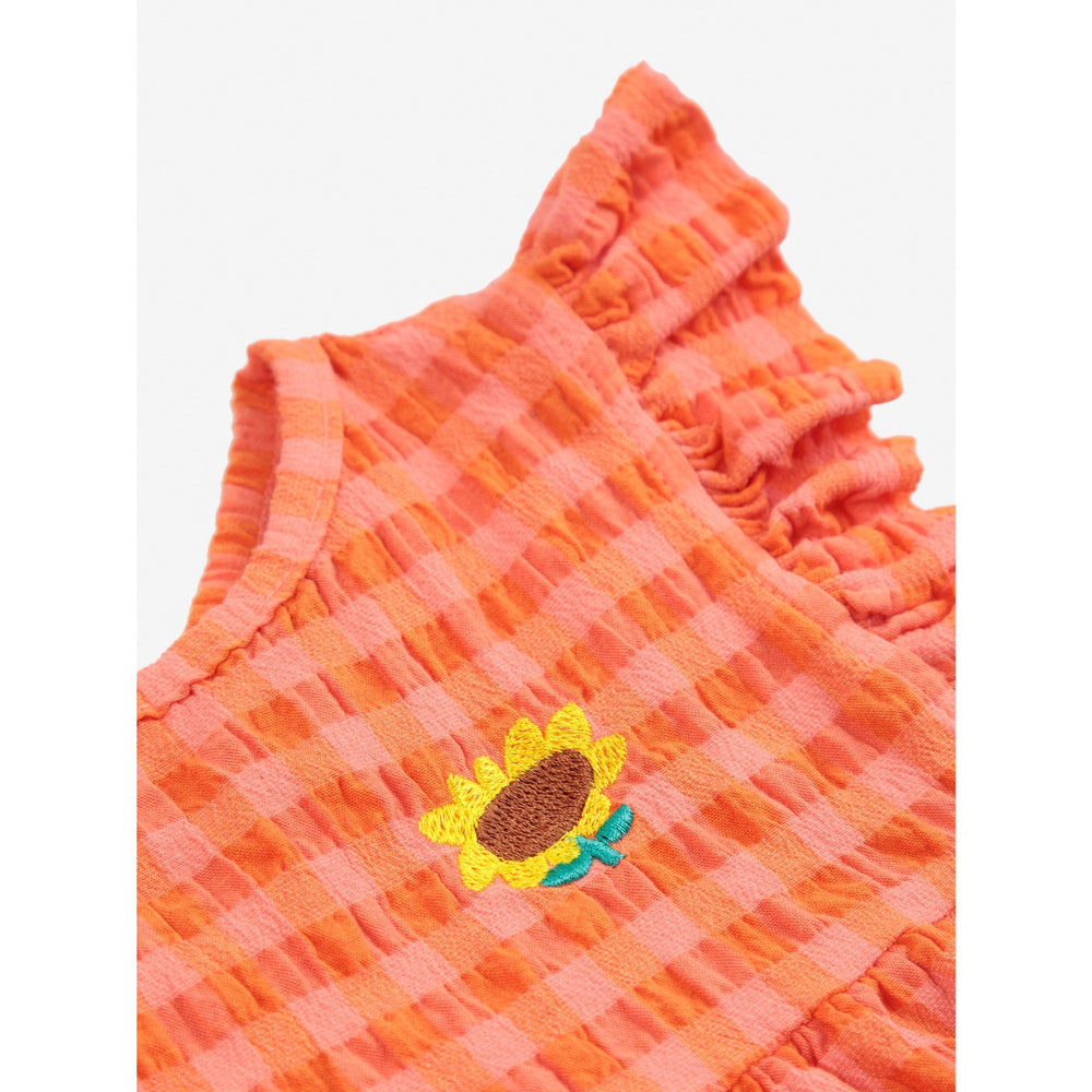 Køb Bobo Choses Coral Pink Vichy Woven Kjole