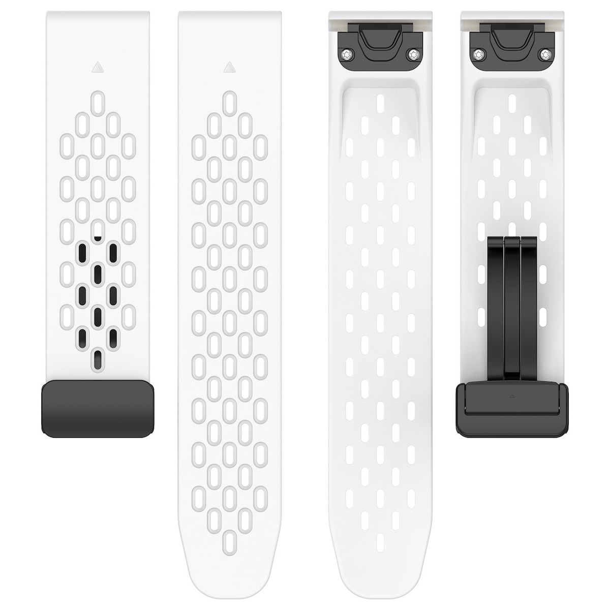 26 mm silikonklokkerem for Garmin Epix Pro 51 mm/Fenix 7X/Fenix 7X Pro Hvit
