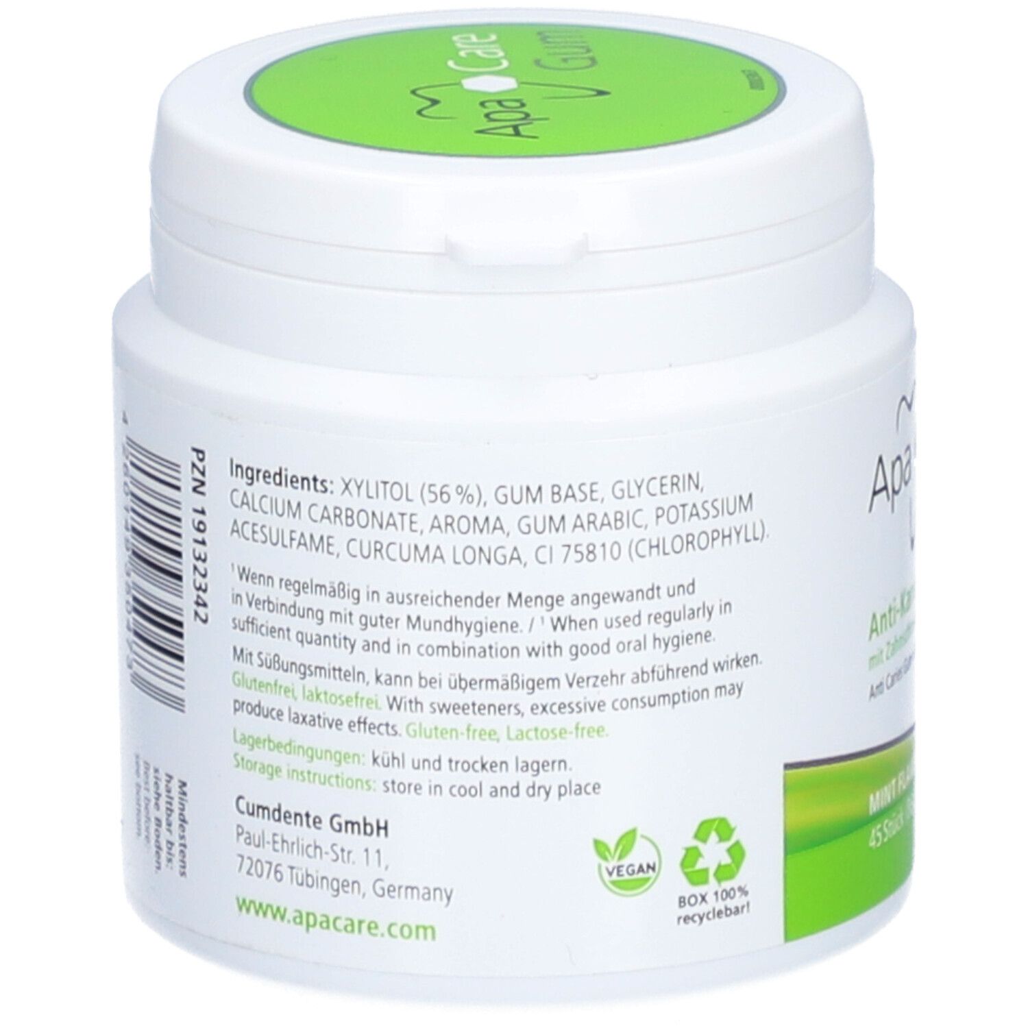ApaCare Gum Anti-Karies Kaugummi