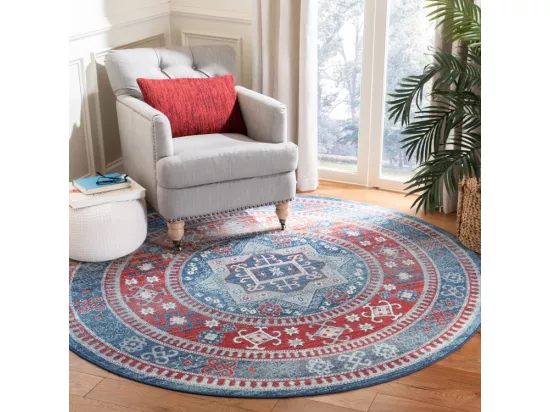 Tapis Red & Blue 201 X 201 cm - Kathryn