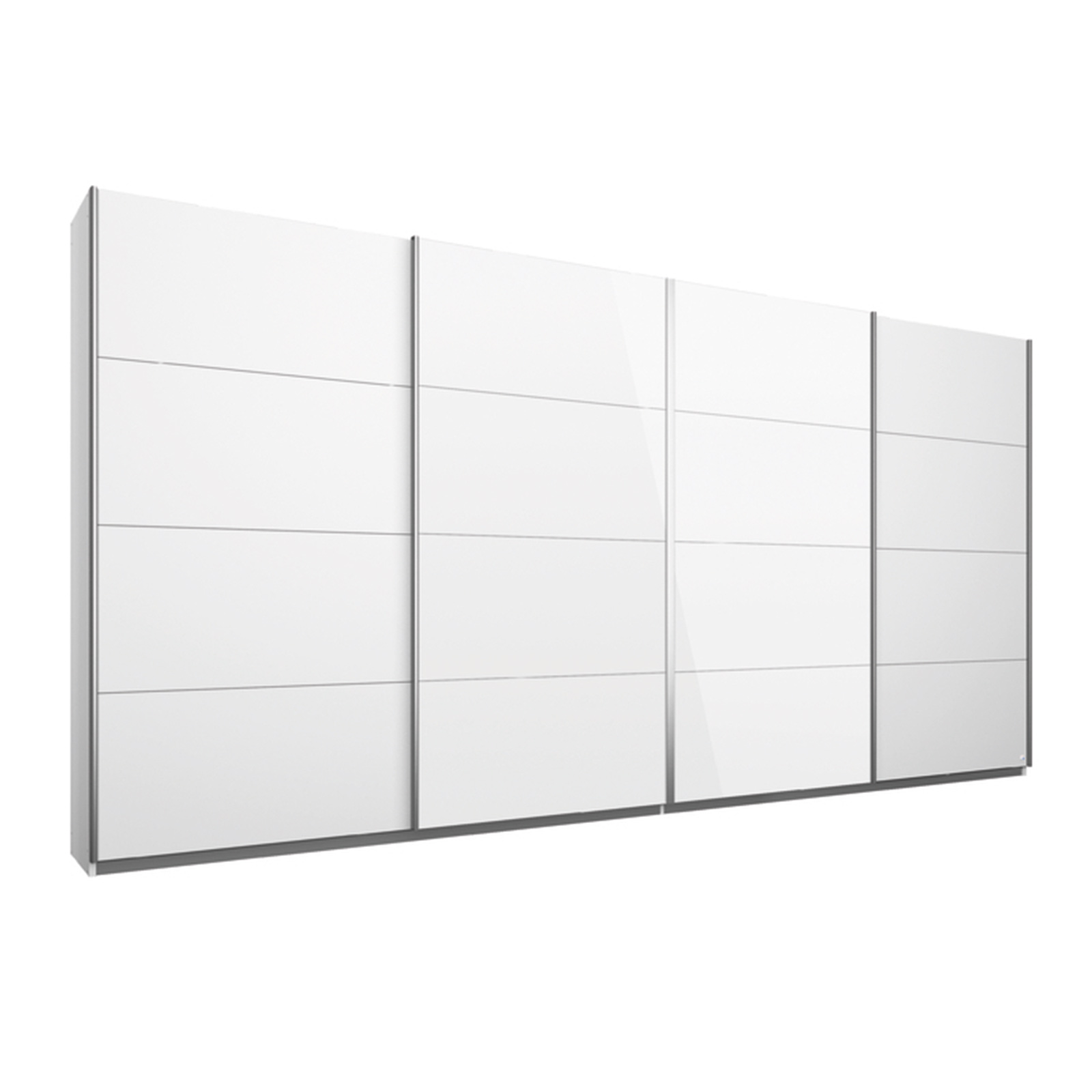 Schwebetürenschrank - Alpinweiß - 4-türig - 360 cm