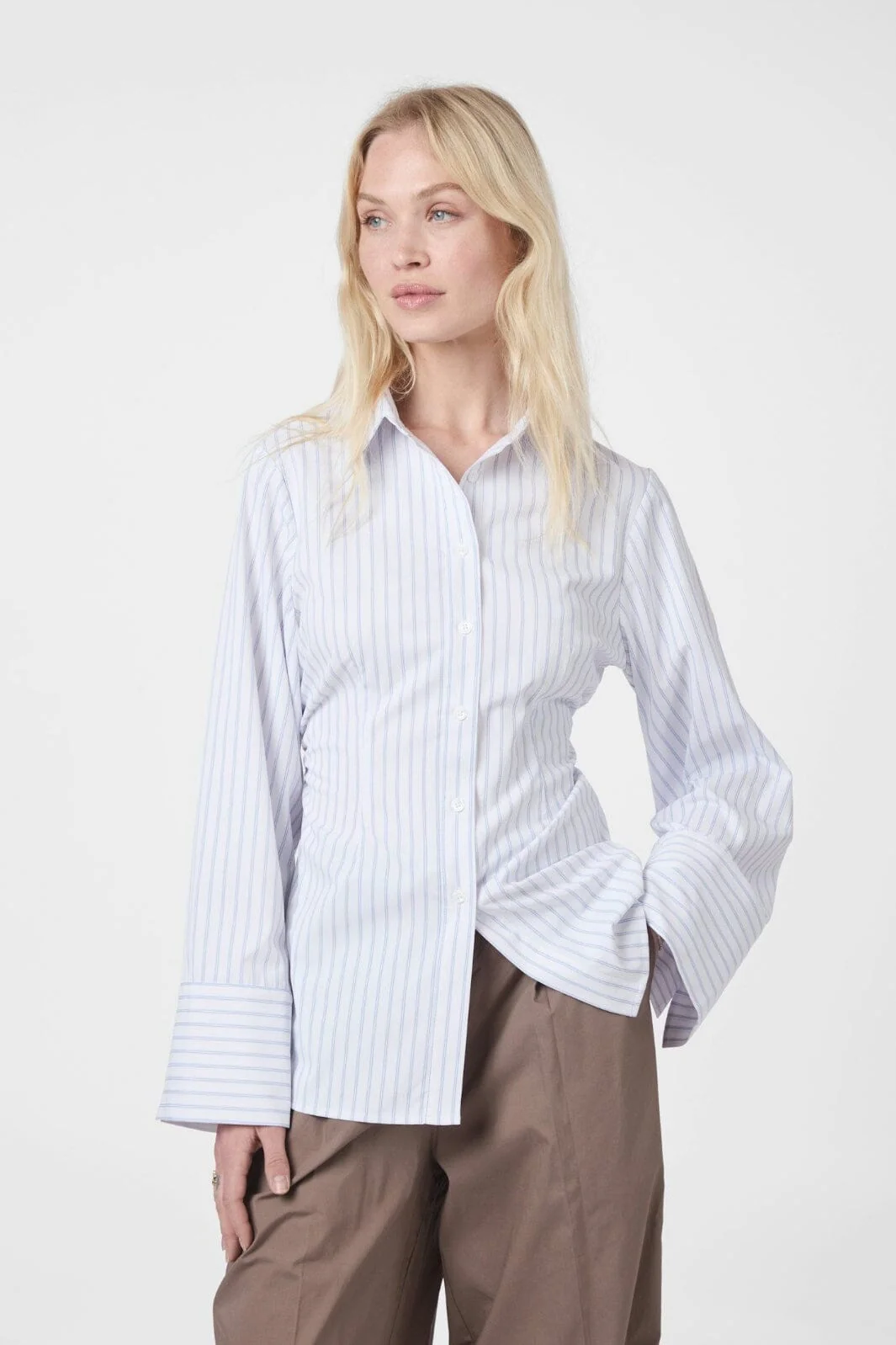 Neo Noir Caroli Slim Stripe Shirt 166220