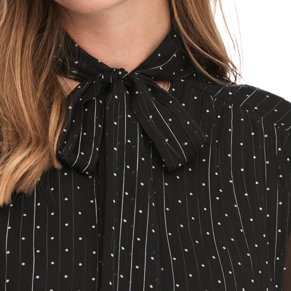 JDY Blouse Noir à PoisFemme JDY Bow
