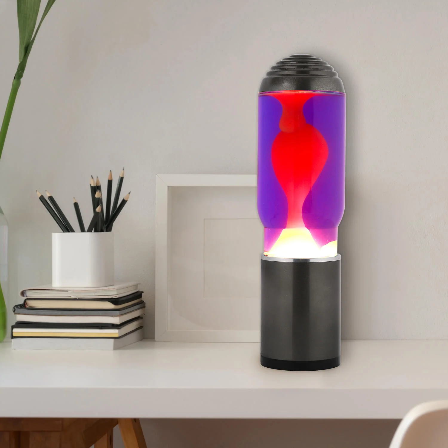 I-Total  Lava lampe - lilla/gul