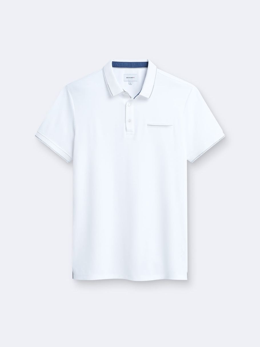 Polo à manches courtes uni