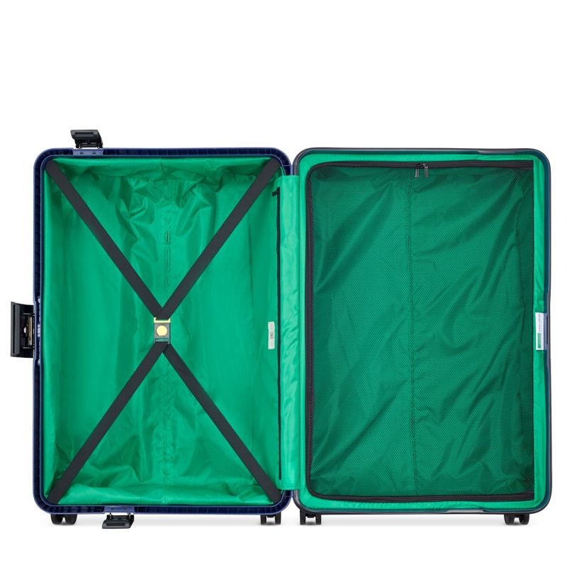 Valise rigide Color Block hard 77cm Bleu