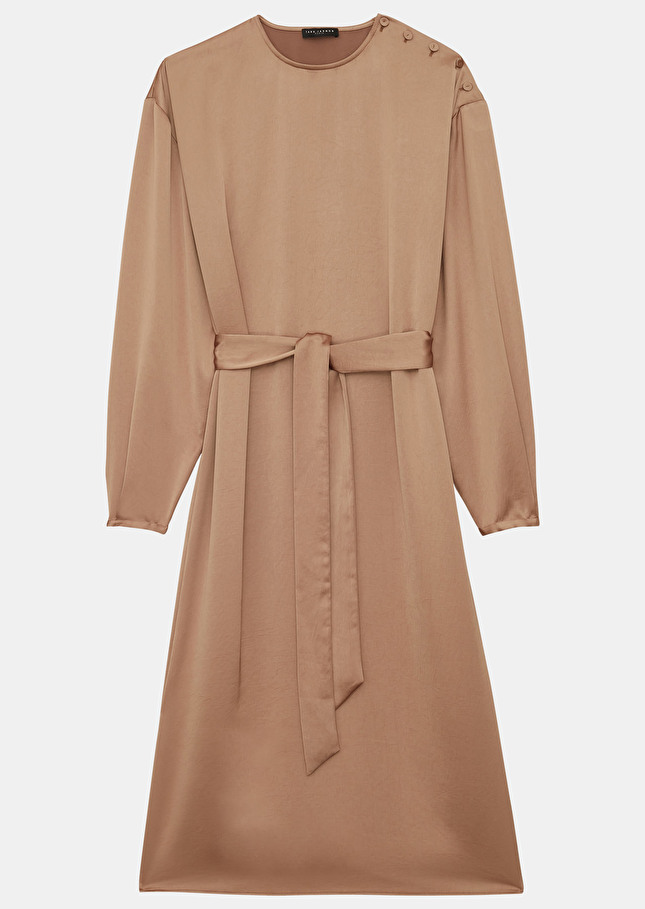 Robe Rubymarron en satin fluide