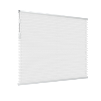 Enkel plisségordijn Recht raam 7205 wit