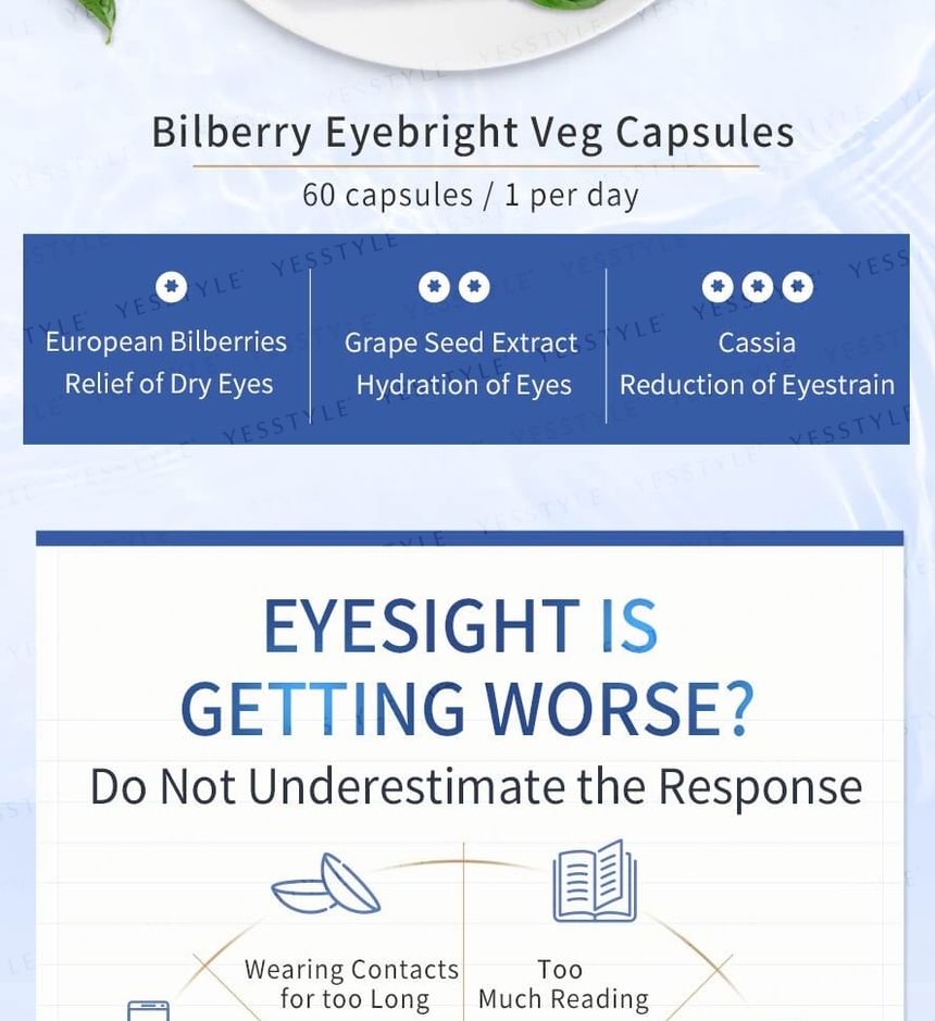 BHK's - Bosbessen Ogentroost Veg Capsules