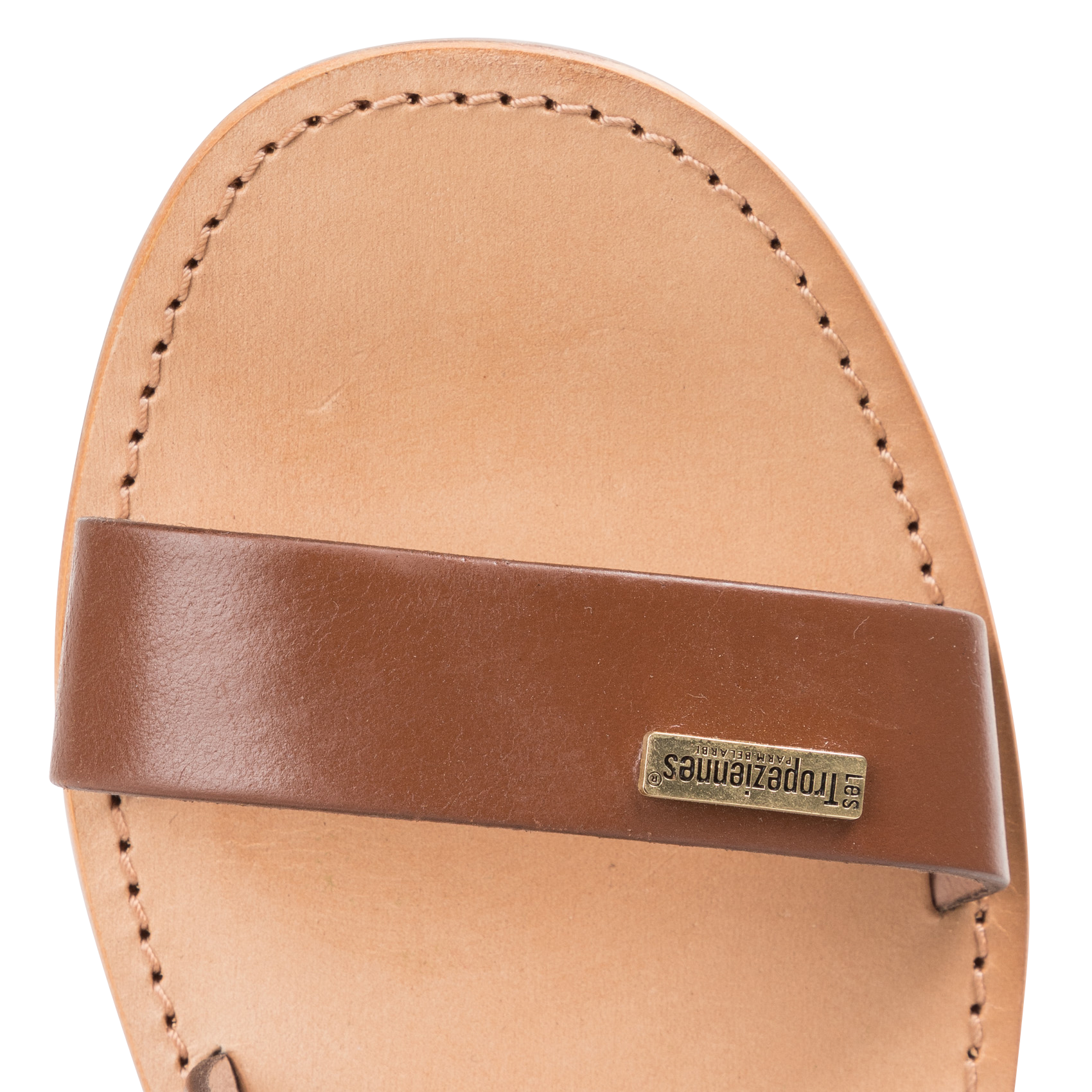 HOCEAN - Sandales spartiates en cuir | Marron