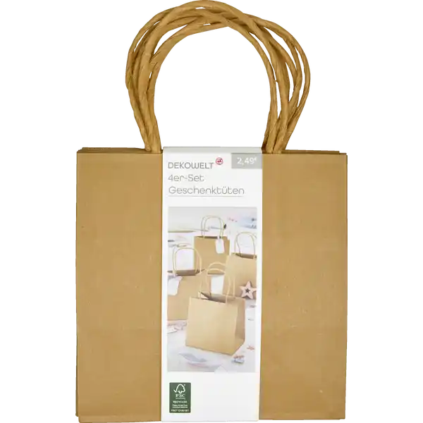 4er-Set Geschenktüten