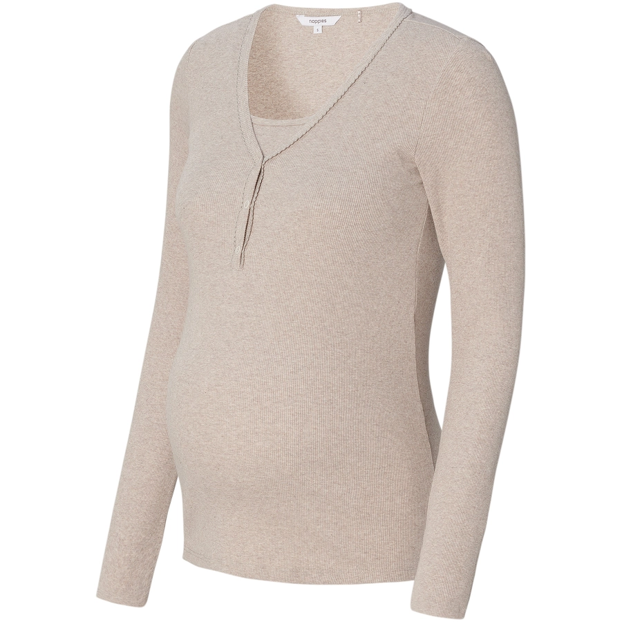 Noppies Still-Schlaftop Amala Taupe Melange