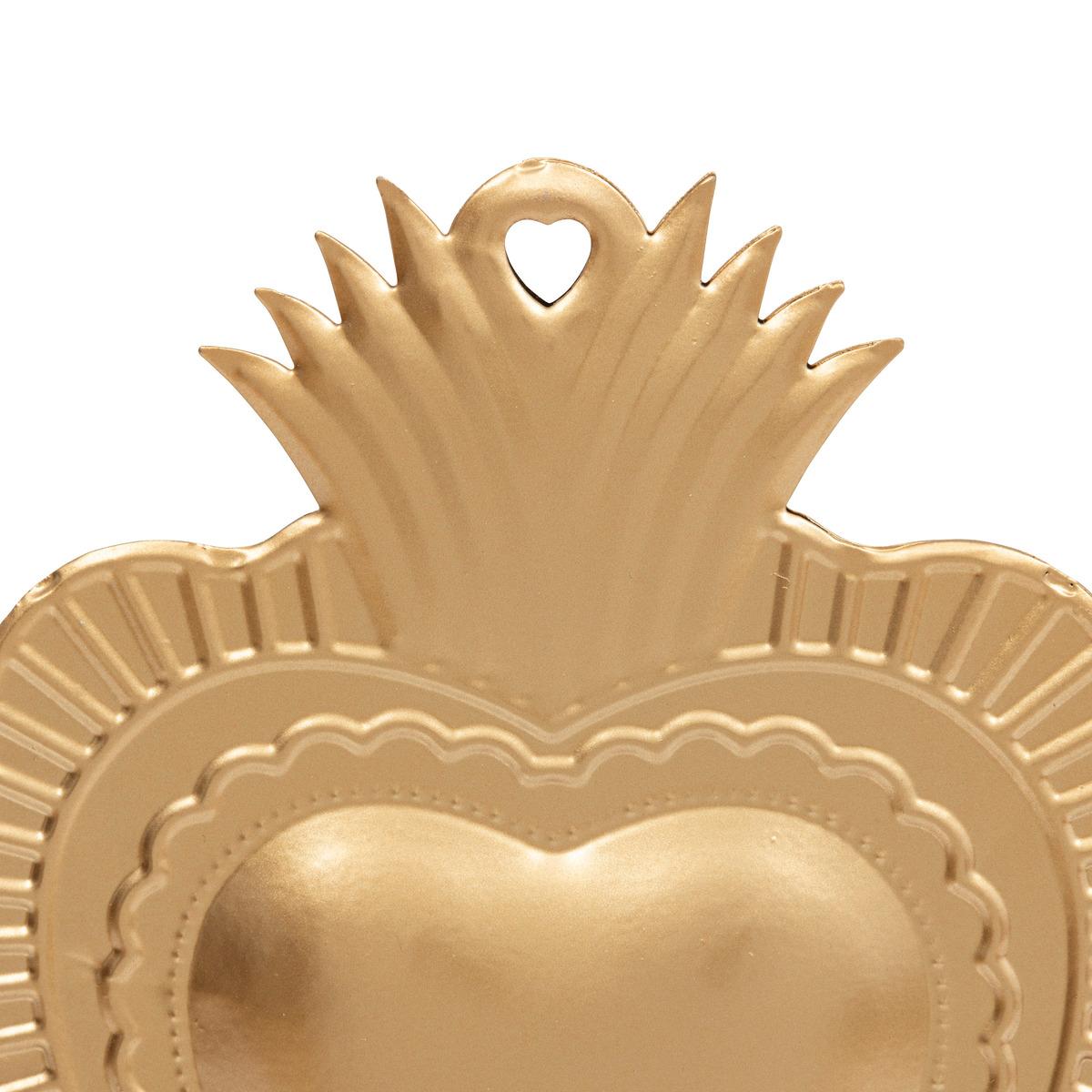 DECO COEUR METAL FLO H.35CM