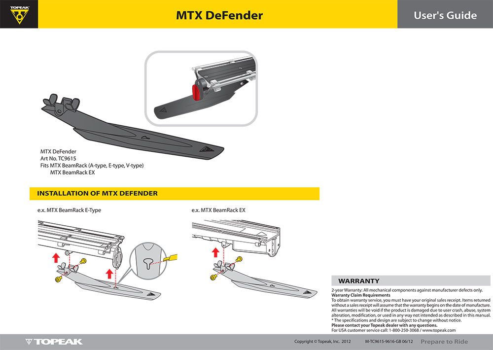 Topeak MTX Beam Rack Defender kaufen | Bike-Discount