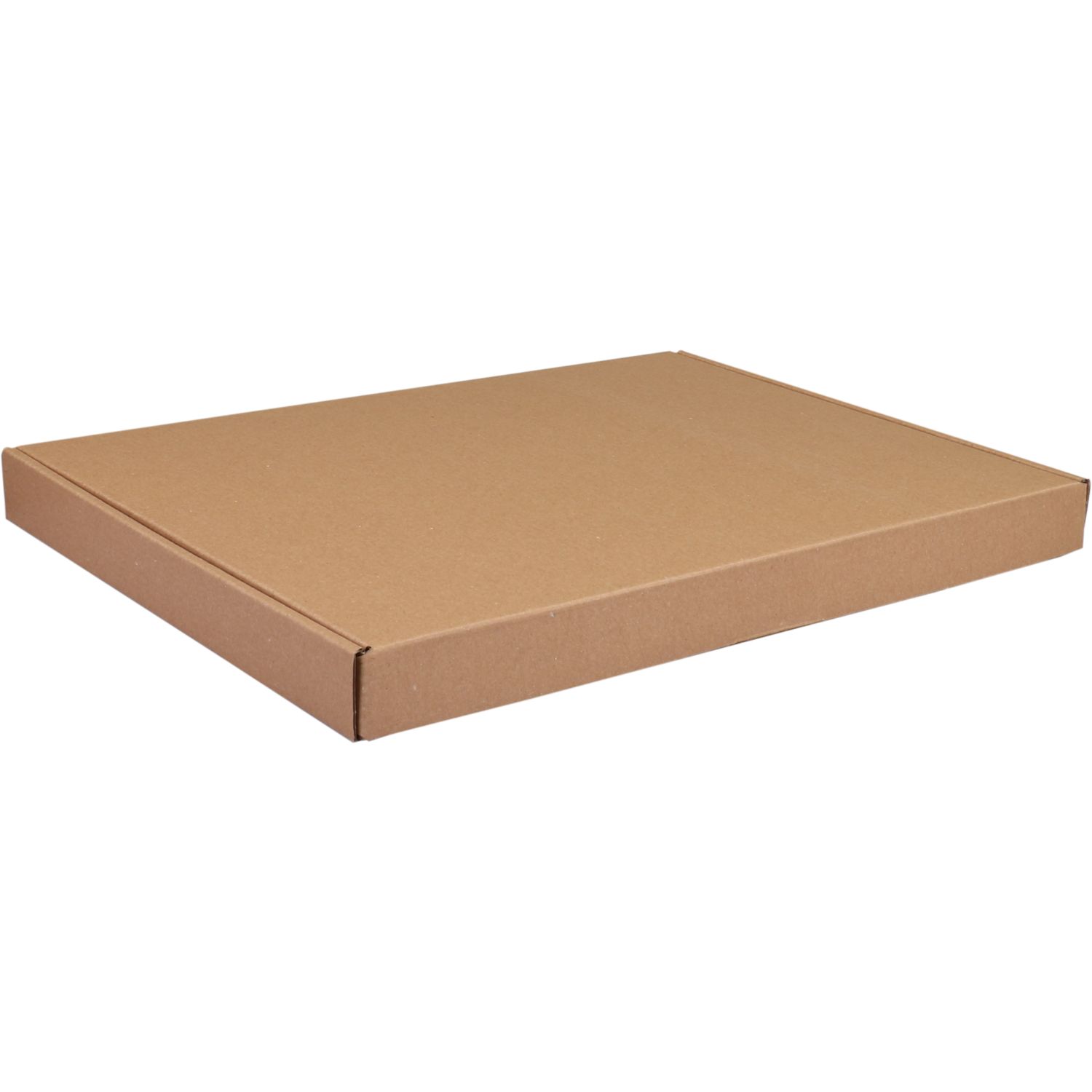Brievenbusdoos, A4+, golfkarton, 345x255x27mm, met klep, bruin