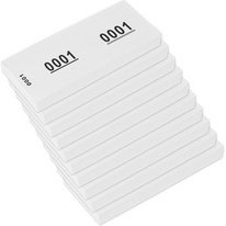 Bloc numéroté 1-1000, 105 x 42 mm