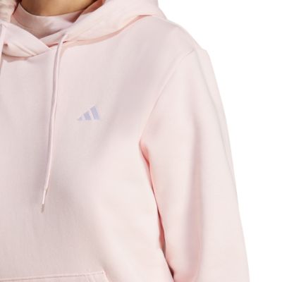 AdidasEssentials Small Logo Feel Cozy Hoodie - pink