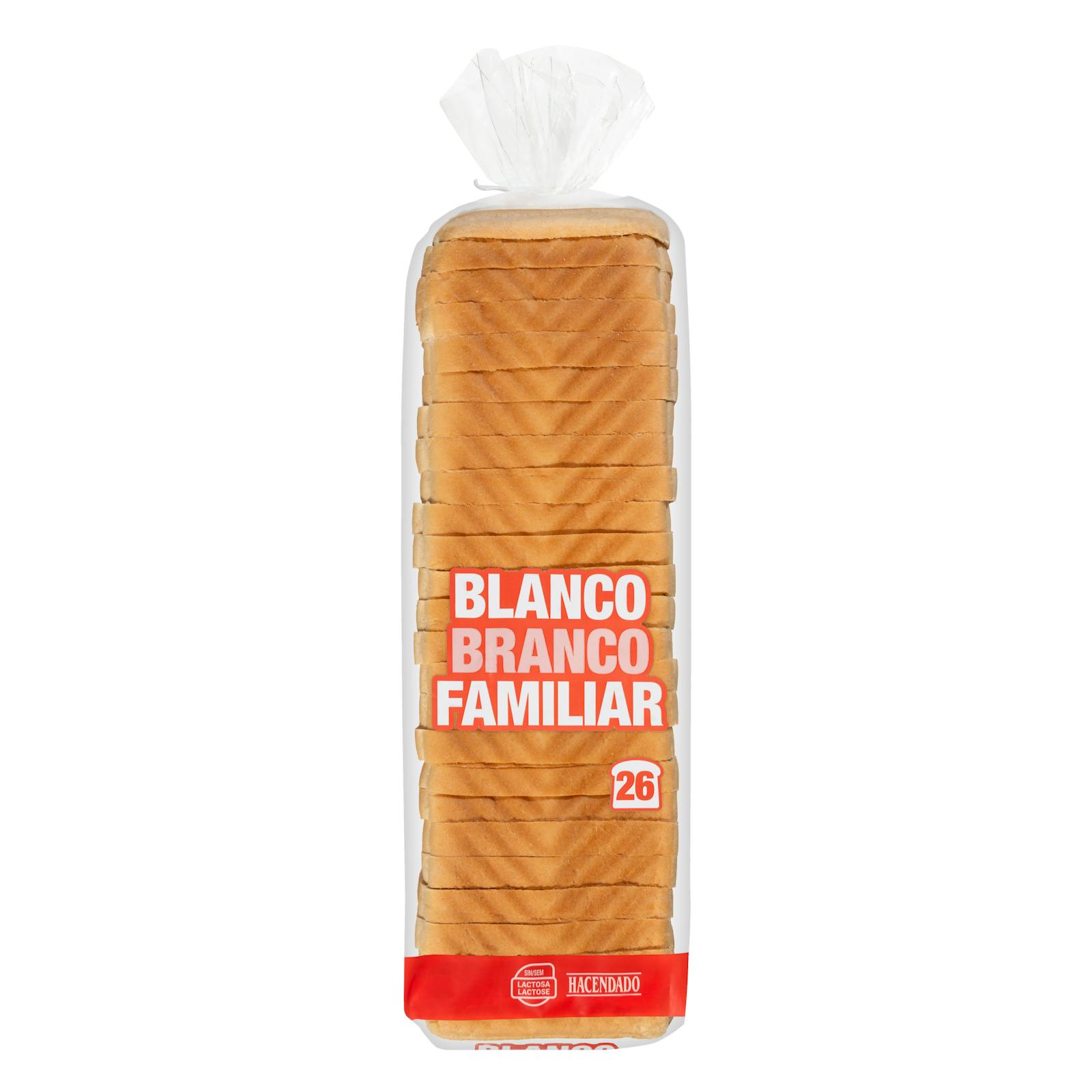 Pain blanc de la famille Hacendado