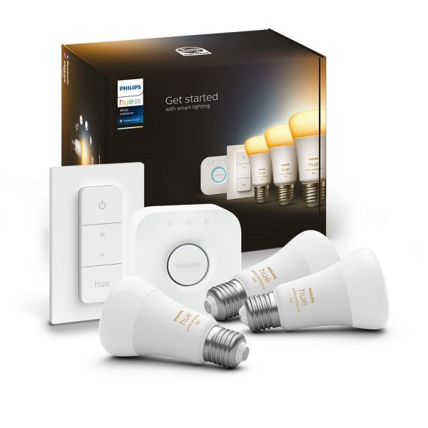 Philips Pack 3x Lâmpadas led Inteligente E27 8W 1100Lm   Interruptor Hue - S7808914