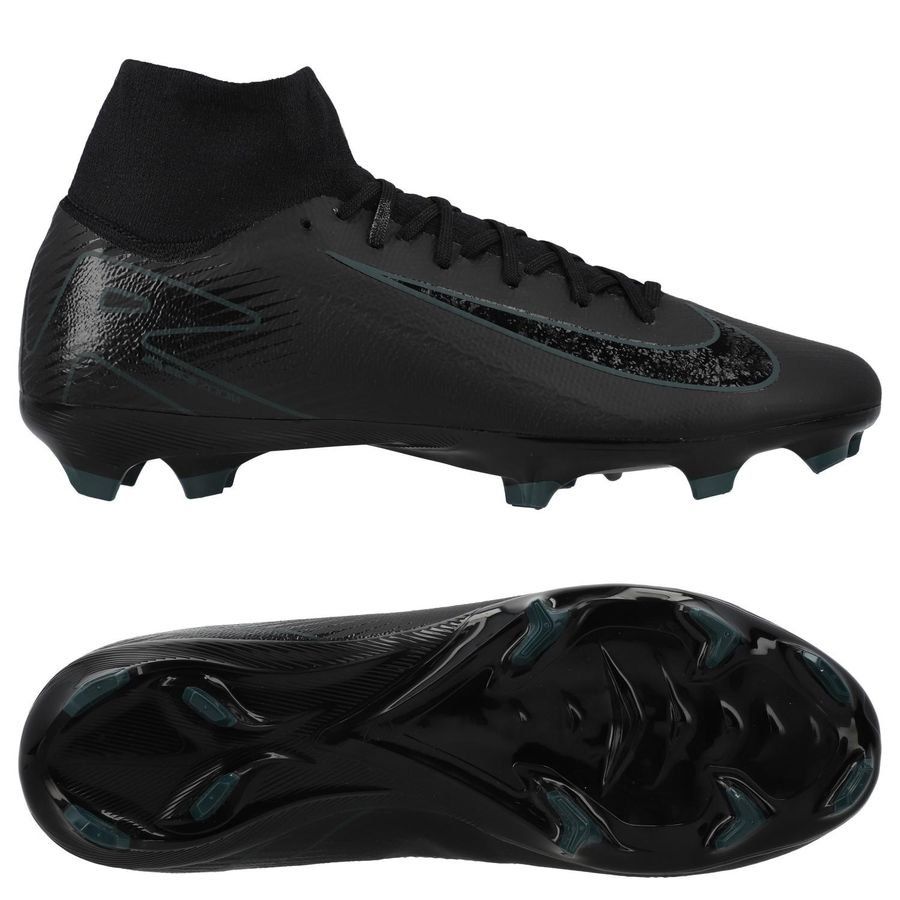Nike Air Zoom Mercurial Superfly 10 Pro FG Shadow - Noir/Vert