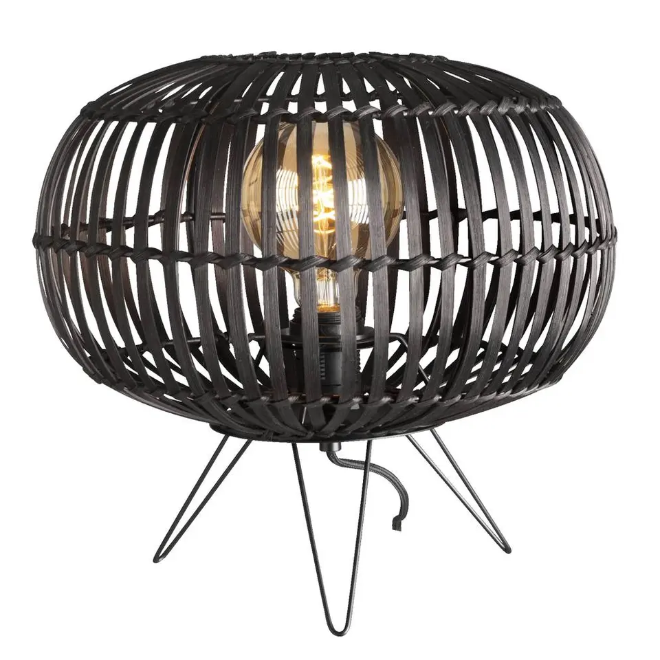 Tafellamp Split - zwart - 31xØ33 cm