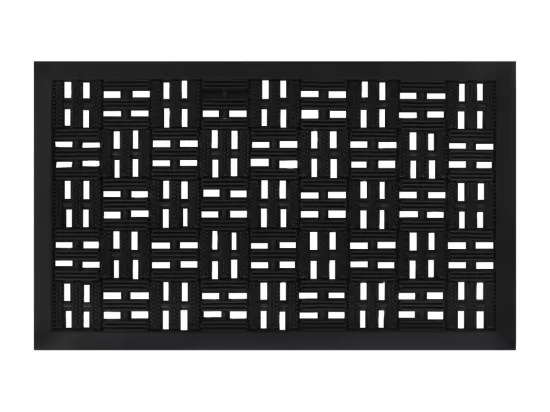 Paillasson rectangulaire 45x75 cm caoutchouc