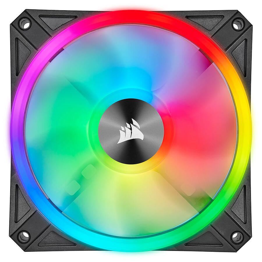 Corsair QL120 RGB - Pack de 3 + Node Core - Noir
