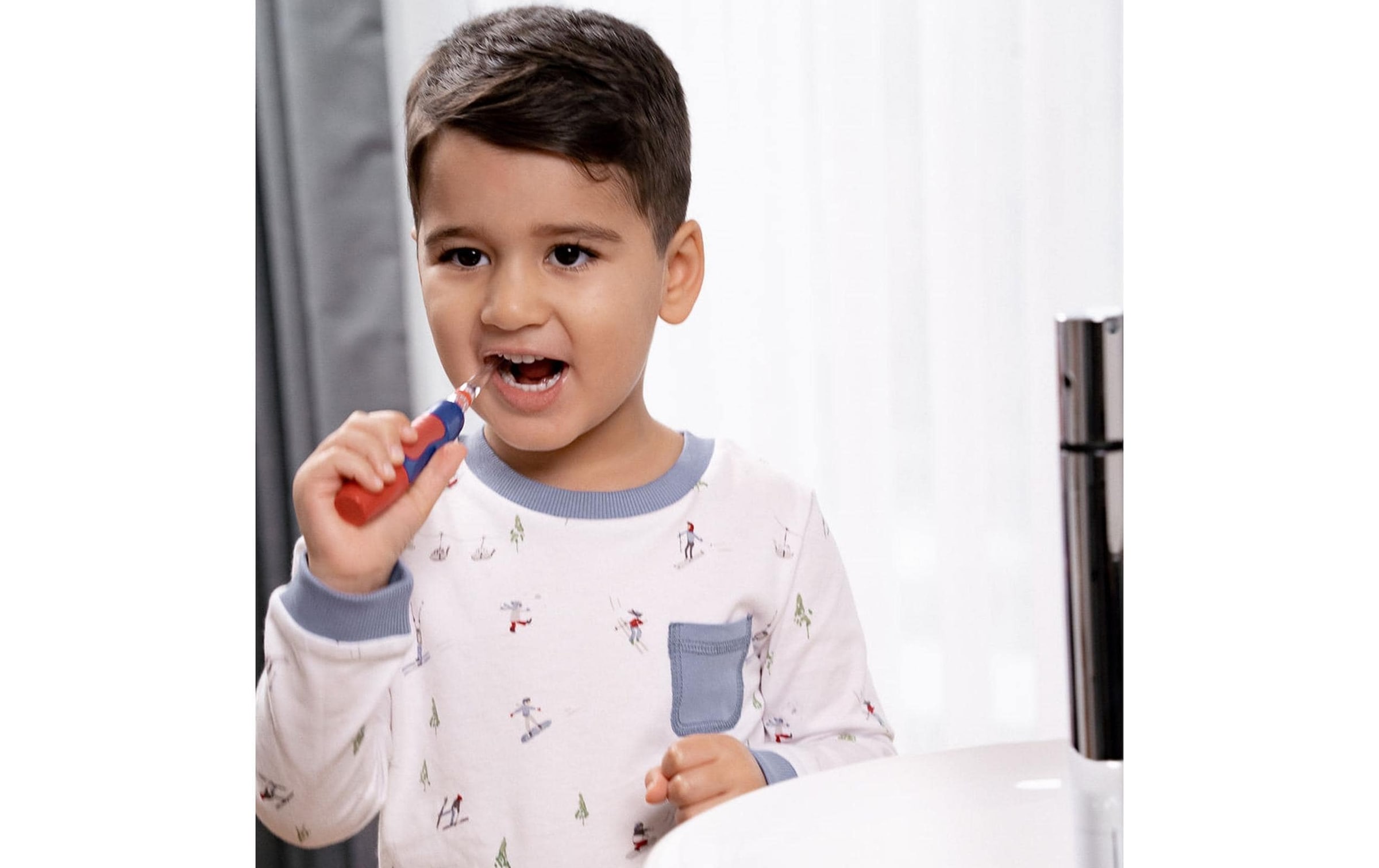 Elektrische Kinderzahnbürste »brush-baby KidzSonic Rakete«