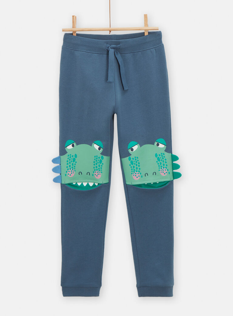 Jogging bleu animation ludique dinosaures pour garçon