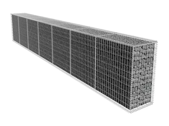 Mur en gabion avec couvercle Acier galvanisé 600x50x100